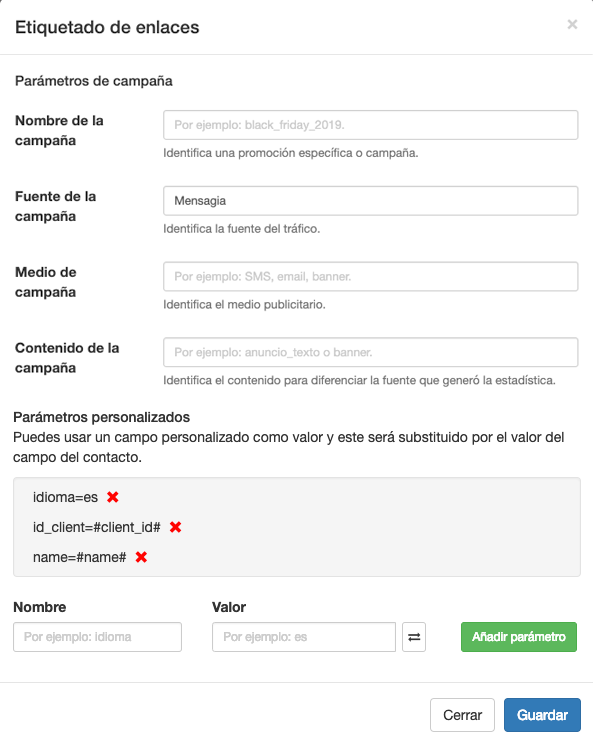 Etiquetado de enlaces - ME Servicios Tecnológicos