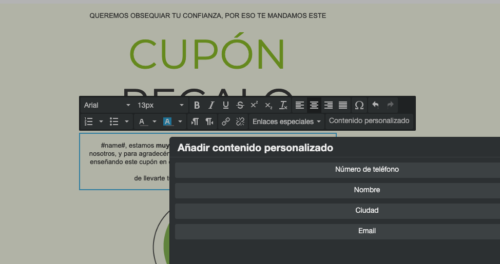 Añade campos personalizados en tus campañas de email marketing - ME Servicios Tecnológicos