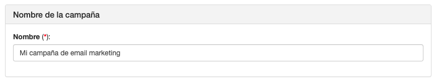 Escoge un nombre al crear campañas de email marketing - ME Servicios Tecnológicos
