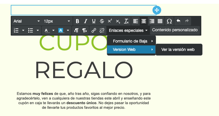 Inserta enlaces especiales en tus campañas de email marketing - ME Servicios Tecnológicos