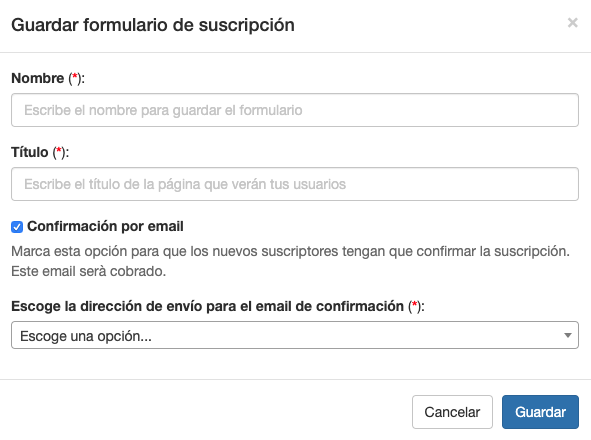 Puedes habilitar la confirmación por email en tu formulario de suscripción - ME Servicios Tecnológicos