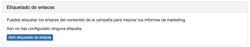 Panel de Etiquetado de enlaces - ME Servicios Tecnológicos